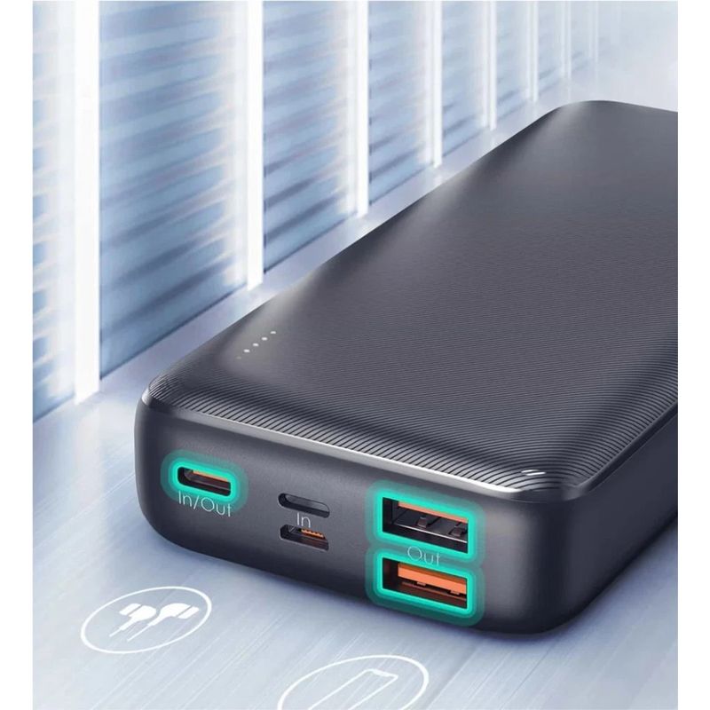 Laptop, Telefoane si Tablete - Telefoane mobile si accesorii - Accesorii Telefoane - Baterii externe - Acumulator Extern Aukey PB-N74S 20000mAh 20W PD 22,5W SCP Negru - Infinity.ro