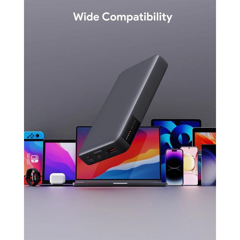 Laptop, Telefoane si Tablete - Telefoane mobile si accesorii - Accesorii Telefoane - Baterii externe - Powerbank 20000mAh, Aukey, PB-Y42, 30W PD, 3 porturi, negru, 146x74x23mm - Infinity.ro