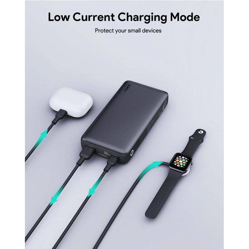 Laptop, Telefoane si Tablete - Telefoane mobile si accesorii - Accesorii Telefoane - Baterii externe - Powerbank 20000mAh, Aukey, PB-Y42, 30W PD, 3 porturi, negru, 146x74x23mm - Infinity.ro