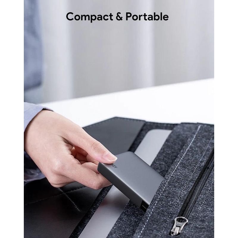 Laptop, Telefoane si Tablete - Telefoane mobile si accesorii - Accesorii Telefoane - Baterii externe - Powerbank 20000mAh, Aukey, PB-Y42, 30W PD, 3 porturi, negru, 146x74x23mm - Infinity.ro