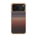 Laptop, Telefoane si Tablete - Telefoane mobile si accesorii - Accesorii Telefoane - Huse telefoane - Carcasa Pitaka Aramid ProGuard Sunset compatibila cu iPhone 17 Pro Max, Portocaliu - Infinity.ro