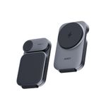Laptop, Telefoane si Tablete - Telefoane mobile si accesorii - Accesorii Telefoane - Incarcatoare telefoane - Incarcator magnetic 3 in 1 Aukey MagFusion LC-MC312, 15W Qi2, gri - Infinity.ro