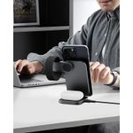 Laptop, Telefoane si Tablete - Telefoane mobile si accesorii - Accesorii Telefoane - Incarcatoare telefoane - Incarcator magnetic 3 in 1 Aukey MagFusion LC-MC312, 15W Qi2, gri - Infinity.ro