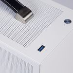 PC, gaming si accesorii - Componente PC - Componente - Carcase PC si server - Carcasa PCCOOLER, Mini Tower, ITX, fara sursa, fereastra laterala tip MESH, alb, USB 3.2 gen 1 x 1, USB Type-C x 1 - Infinity.ro
