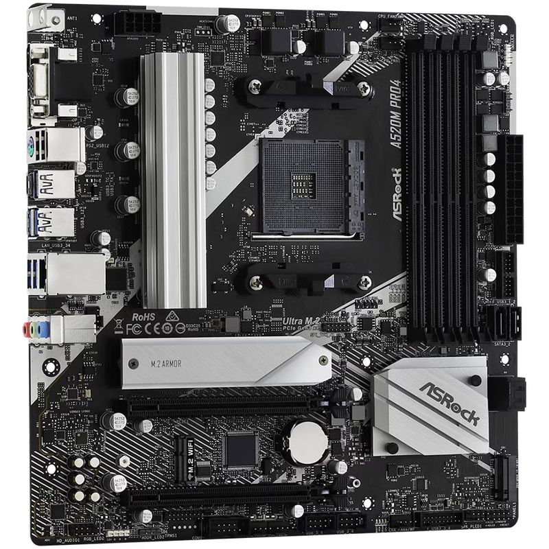 PC, gaming si accesorii - Componente PC - Componente - Placi de baza - Placa de baza ASRock A520M PRO4, Socket AM4 - Infinity.ro