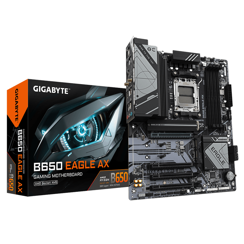 PC, gaming si accesorii - Componente PC - Componente - Placi de baza - Placa de baza Gigabyte B650 EAGLE AX, AMD B650, Socket AM5, ATX - Infinity.ro