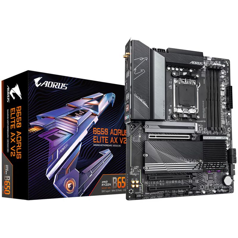 PC, gaming si accesorii - Componente PC - Componente - Placi de baza - Placa de baza Gigabyte B650 AORUS ELITE AX V2 Socket AM5 - Infinity.ro