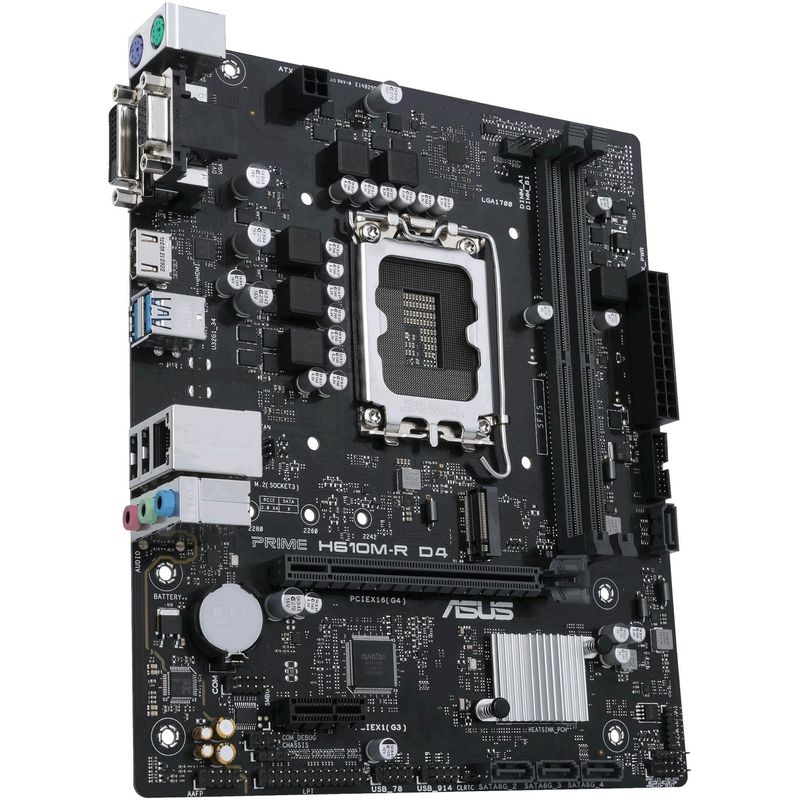 PC, gaming si accesorii - Componente PC - Componente - Placi de baza - Placa de baza Asus Prime H610M-R D4-SI, LGA 1700, 2xDDR4, Negru, Micro-ATX - Infinity.ro