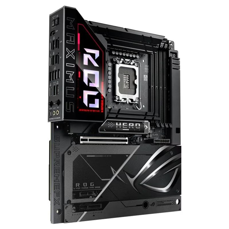 PC, gaming si accesorii - Componente PC - Componente - Placi de baza - Placa de baza, ASUS, ROG MAXIMUS Z890 HERO BTF, Intel Z890, 4xDDR5, 256GB, ATX, RGB - Infinity.ro