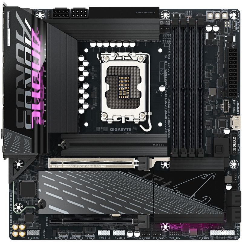 PC, gaming si accesorii - Componente PC - Componente - Placi de baza - Placa de Baza GIGABYTE B860M AORUS ELITE WIFI6E, Socket LGA1851 - Infinity.ro