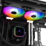 PC, gaming si accesorii - Componente PC - Coolere si Ventilatoare PC - Coolere Procesor - Cooler Procesor, Thermalright Frozen Prism 240 Black ARGB, LGA1851/LGA1700/AM5, racire cu apa - Infinity.ro