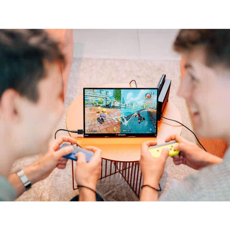 PC, gaming si accesorii - Desktop PC & monitoare - Monitoare - Monitor tactil portabil 13.3" Verbatim incl PBCarcasa aluminiu/PB 5000mAh/WUXGA 1920x1200 - Infinity.ro