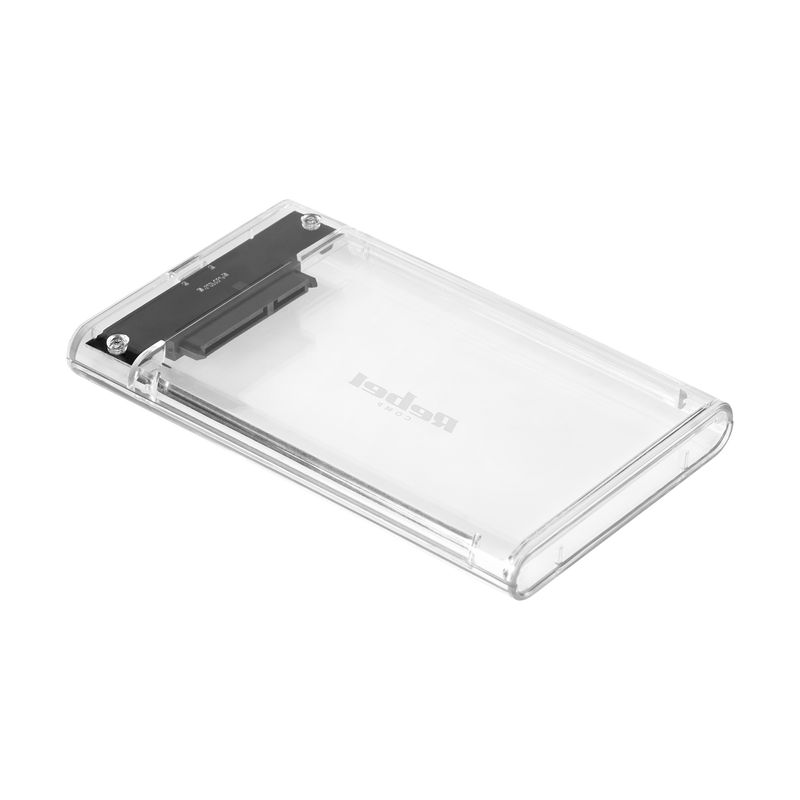 PC, gaming si accesorii - Periferice PC - Accesorii hard disk-uri externe - Carcasa pentru 2.5" SATA, Rebel, Plastic, USB-C 3.1, 2 TB, 125x80x13mm, Transparent - Infinity.ro