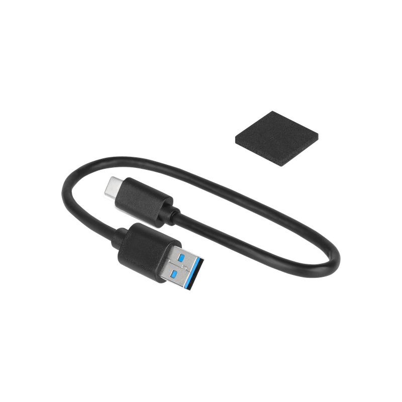 PC, gaming si accesorii - Periferice PC - Accesorii hard disk-uri externe - Carcasa externa pentru hard disk 2,5", USB-C 3.1, 2 TB, 125x80x15mm, set cu cablu USB-C USB-A - Infinity.ro