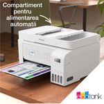 PC, gaming si accesorii - Imprimante, scanere & consumabile - Imprimante - Imprimante si multifunctionale - Multifunctional Inkjet color CISS Epson EcoTank L5316, A4, 10 ppm, USB, Retea, Wireless Alb - Infinity.ro