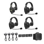 PC, gaming si accesorii - Periferice PC - Casti PC - Sistem intercom wireless Saramonic WiTalk WT4S, full-duplex, 4 persoane, negru, casti mono - Infinity.ro