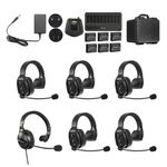 PC, gaming si accesorii - Periferice PC - Casti PC - Sistem Intercom Wireless pentru 6 Persoane Saramonic WiTalk WT6S Full-Duplex 1.9GHz Casti Single-ear Negru - Infinity.ro