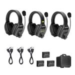 PC, gaming si accesorii - Periferice PC - Casti PC - Sistem Intercom Wireless pentru 3 Persoane Saramonic WiTalk WT3D Full-Duplex 1.9GHz Casti Dual-ear Negru - Infinity.ro