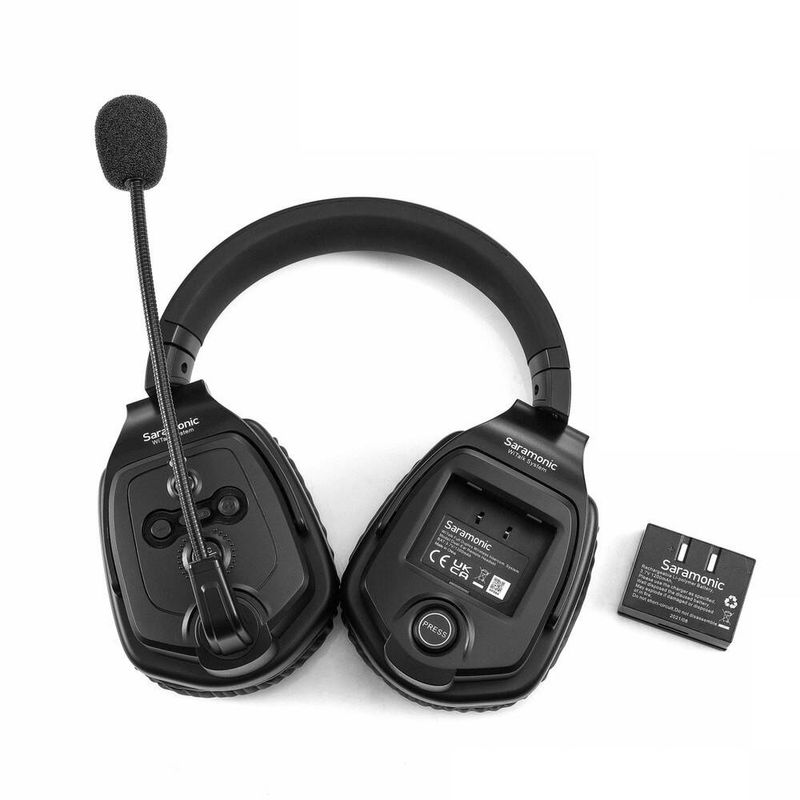 PC, gaming si accesorii - Periferice PC - Casti PC - Sistem Intercom Wireless pentru 3 Persoane Saramonic WiTalk WT3D Full-Duplex 1.9GHz Casti Dual-ear Negru - Infinity.ro