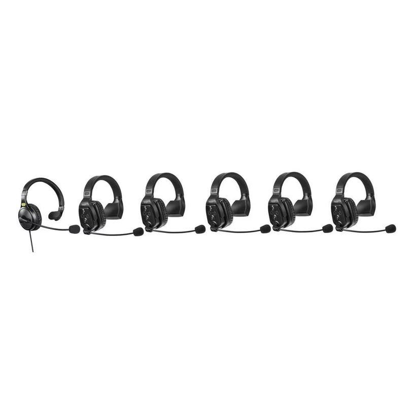 PC, gaming si accesorii - Periferice PC - Casti PC - Sistem Intercom Wireless pentru 6 Persoane Saramonic WiTalk WT6S Full-Duplex 1.9GHz Casti Single-ear Negru - Infinity.ro