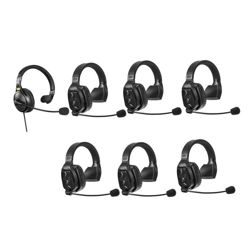 PC, gaming si accesorii - Periferice PC - Casti PC - Sistem Intercom Wireless pentru 7 Persoane Saramonic WiTalk WT7S Full-Duplex 1.9GHz Casti Single-ear Negru - Infinity.ro
