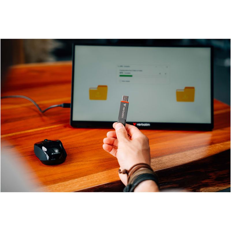 PC, gaming si accesorii - Periferice PC - Memorii USB - Stick Memorie Verbatim, conectivitate dubla, USB-C/USB-A, 512GB, performanta nivel SSD - Infinity.ro