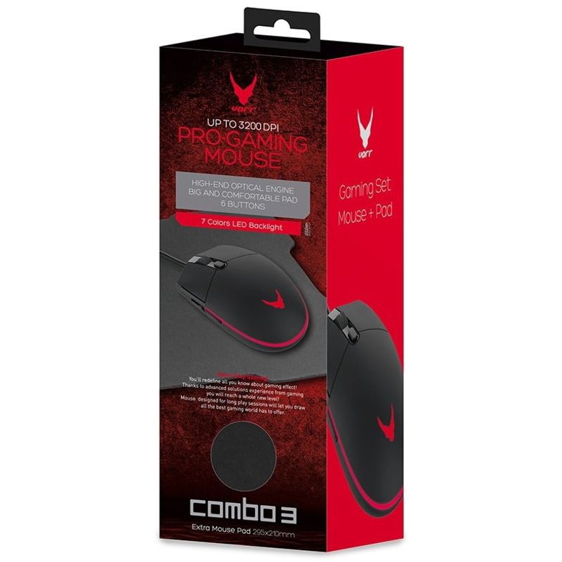 PC, gaming si accesorii - Periferice PC - Mouse - Set Mouse Gaming 3200dpi + Mousepad - Infinity.ro