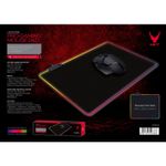 PC, gaming si accesorii - Periferice PC - Mousepad - Mousepad Pro-Gaming VARR 44888, RGB Led Edge, rezistent la apa, 250x300x4mm, negru - Infinity.ro