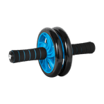 Sport si Outdoor - Accesorii si echipamente sportive - Alte accesorii sportive - Rola pentru exercitii AB Wheel AB-2, polipropilena, 15,5cm, 16,4x33,4cm, 100kg, negru/albastru - Infinity.ro
