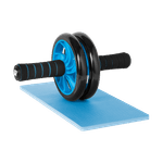 Sport si Outdoor - Accesorii si echipamente sportive - Alte accesorii sportive - Rola pentru exercitii AB Wheel AB-2, polipropilena, 15,5cm, 16,4x33,4cm, 100kg, negru/albastru - Infinity.ro