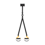 Sport si Outdoor - Fitness - Accesorii fitness - Benzi elastice fitness - Set accesorii fitness, Tasmy TRX P3-1, 2x150cm, 500kg, negru/galben - Infinity.ro