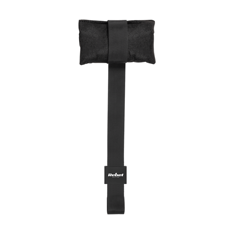 Sport si Outdoor - Fitness - Accesorii fitness - Benzi elastice fitness - Set accesorii fitness, Tasmy TRX P3-1, 2x150cm, 500kg, negru/galben - Infinity.ro