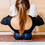 Sport si Outdoor - Fitness - Aparate fitness - Accesorii aparate fitness - Minge firness Duoball, REBEL, 12cm, negru si albastru, Material Epp - Infinity.ro