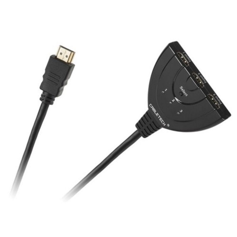 TV, Audio-Video si Foto - Accesorii TV si audio - Cabluri si adaptoare audio - Spliter HDMI cu 3 intrari si o iesire - 401590 - Infinity.ro