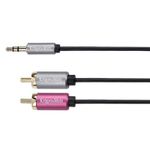 TV, Audio-Video si Foto - Accesorii TV si audio - Cabluri si adaptoare audio - Cablu Kruger&Matz, Jack 3.5 mm - 2 x RCA, 3.0 m, Negru - Infinity.ro