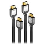 TV, Audio-Video si Foto - Accesorii TV si audio - Cabluri si adaptoare audio - Set 2 X Cablu Sentivus S-HD102-150, HDMI - HDMI, 1.5 m Negru - Infinity.ro