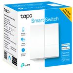 Casa si Gradina - Electrice - Distributie electrica si comanda - Intrerupatoare - Intrerupator inteligent dublu TP-Link Tapo S220, Wi-Fi - Infinity.ro