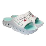 Fashion, accesorii si bijuterii - Femei - Incaltaminte femei - Slapi si papuci femei - Papuci/slapi pentru femei, spuma EVA, alb si turcoaz, marimea 41, Jose Amorales - Infinity.ro