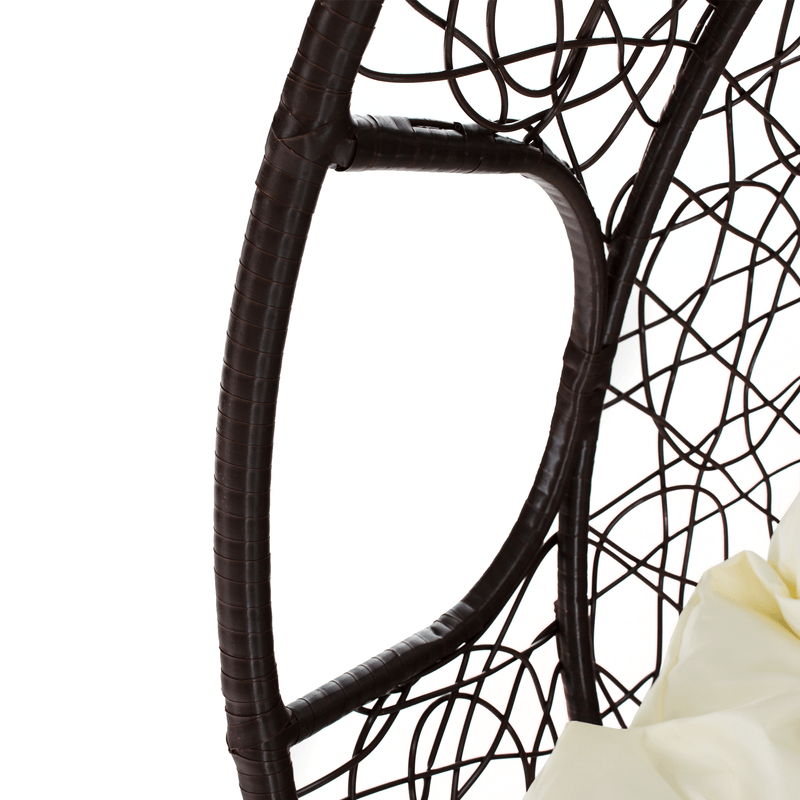 Casa si Gradina - Gradina si terasa - Mobilier exterior - Scaune si sezlonguri gradina - Scaun agatat, maro/crem DALVEA 2 NEW - Infinity.ro