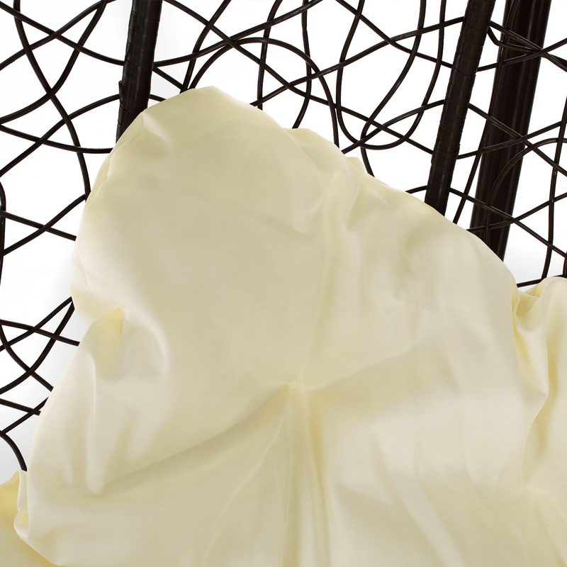 Casa si Gradina - Gradina si terasa - Mobilier exterior - Scaune si sezlonguri gradina - Scaun agatat, maro/crem DALVEA 2 NEW - Infinity.ro