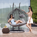 Casa si Gradina - Gradina si terasa - Mobilier exterior - Scaune si sezlonguri gradina - Scaun agatat, gri, DALVEA 2 NEW - Infinity.ro