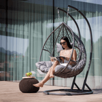 Casa si Gradina - Gradina si terasa - Mobilier exterior - Scaune si sezlonguri gradina - Scaun agatat, gri, DALVEA 2 NEW - Infinity.ro