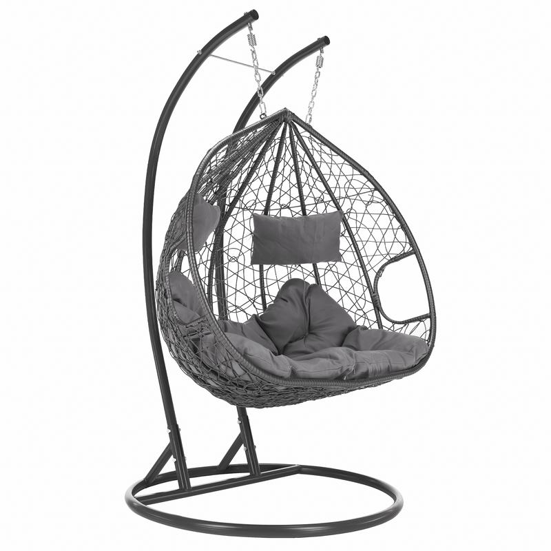 Casa si Gradina - Gradina si terasa - Mobilier exterior - Scaune si sezlonguri gradina - Scaun agatat, gri, DALVEA 2 NEW - Infinity.ro