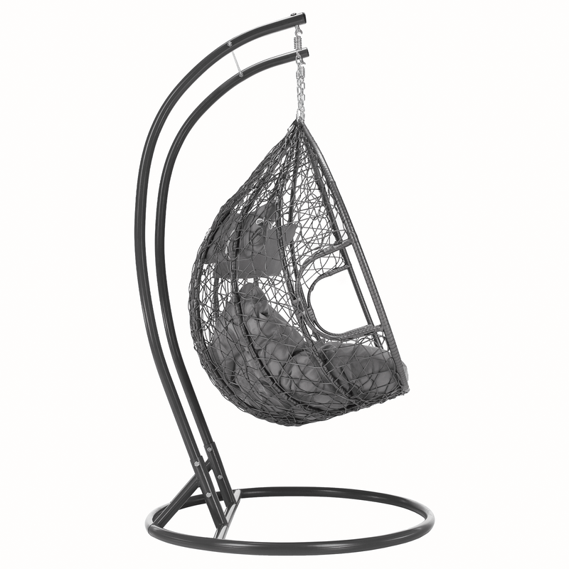 Casa si Gradina - Gradina si terasa - Mobilier exterior - Scaune si sezlonguri gradina - Scaun agatat, gri, DALVEA 2 NEW - Infinity.ro