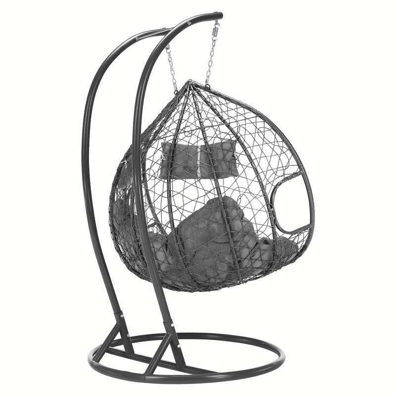 Casa si Gradina - Gradina si terasa - Mobilier exterior - Scaune si sezlonguri gradina - Scaun agatat, gri, DALVEA 2 NEW - Infinity.ro