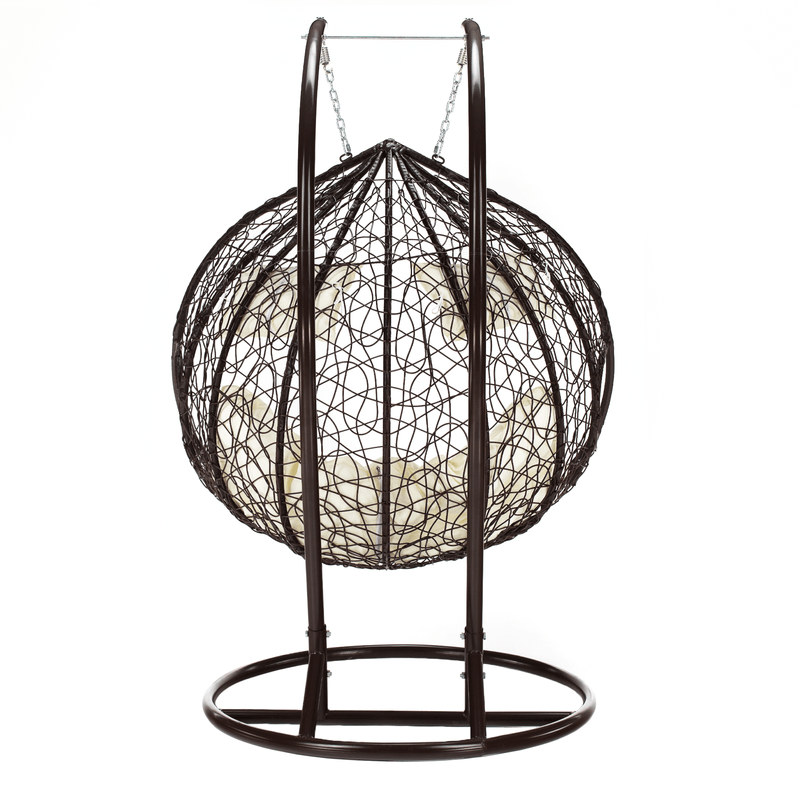 Casa si Gradina - Gradina si terasa - Mobilier exterior - Scaune si sezlonguri gradina - Scaun agatat, maro/crem DALVEA 2 NEW - Infinity.ro