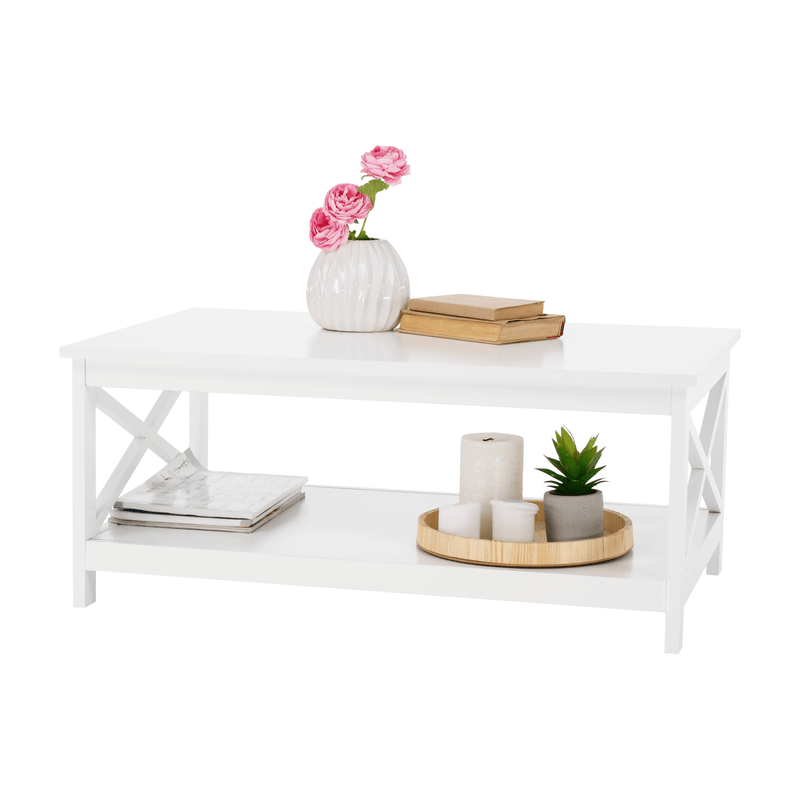 Casa si Gradina - Mobilier - Mese si birouri - Masute de cafea - Masuta de cafea, alba, EDRIA - Infinity.ro