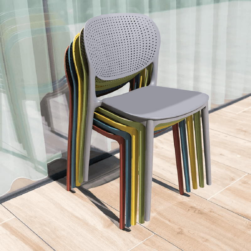 Casa si Gradina - Gradina si terasa - Mobilier exterior - Scaune si sezlonguri gradina - Scaun stivuibil, galben, FEDRA NEW - Infinity.ro