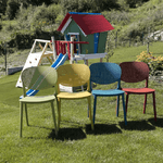 Casa si Gradina - Gradina si terasa - Mobilier exterior - Scaune si sezlonguri gradina - Scaun stivuibil, galben, FEDRA NEW - Infinity.ro