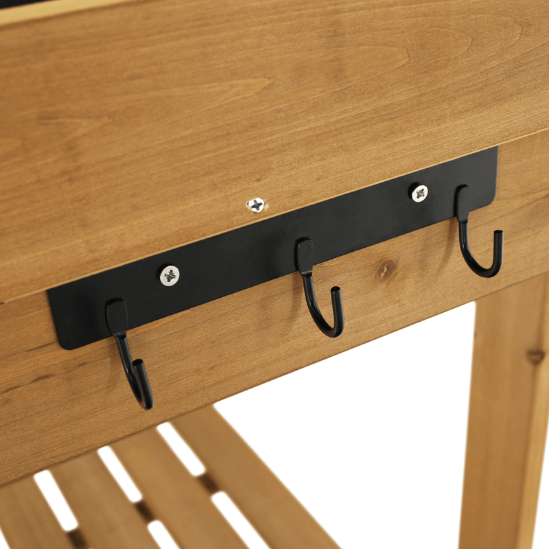 Casa si Gradina - Gradina si terasa - Mobilier exterior - Mese gradina - Masa de gradina cu chiuveta lemn / maro, BARDY - Infinity.ro